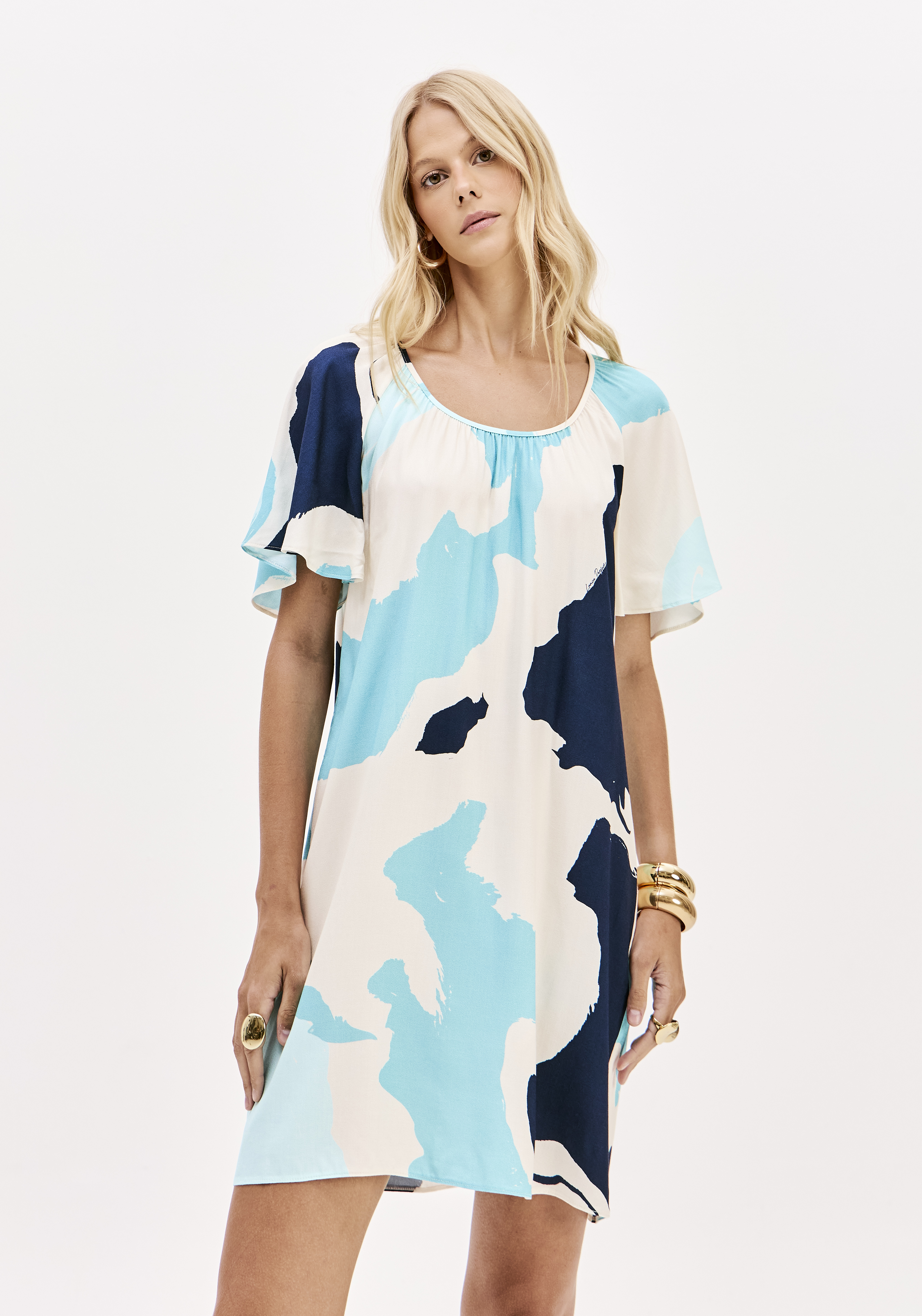 Vestido Curto MARINE COAST Azul - Lança Perfume 1