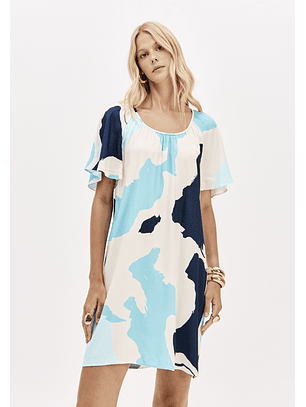 Vestido Curto MARINE COAST Azul - Lança Perfume