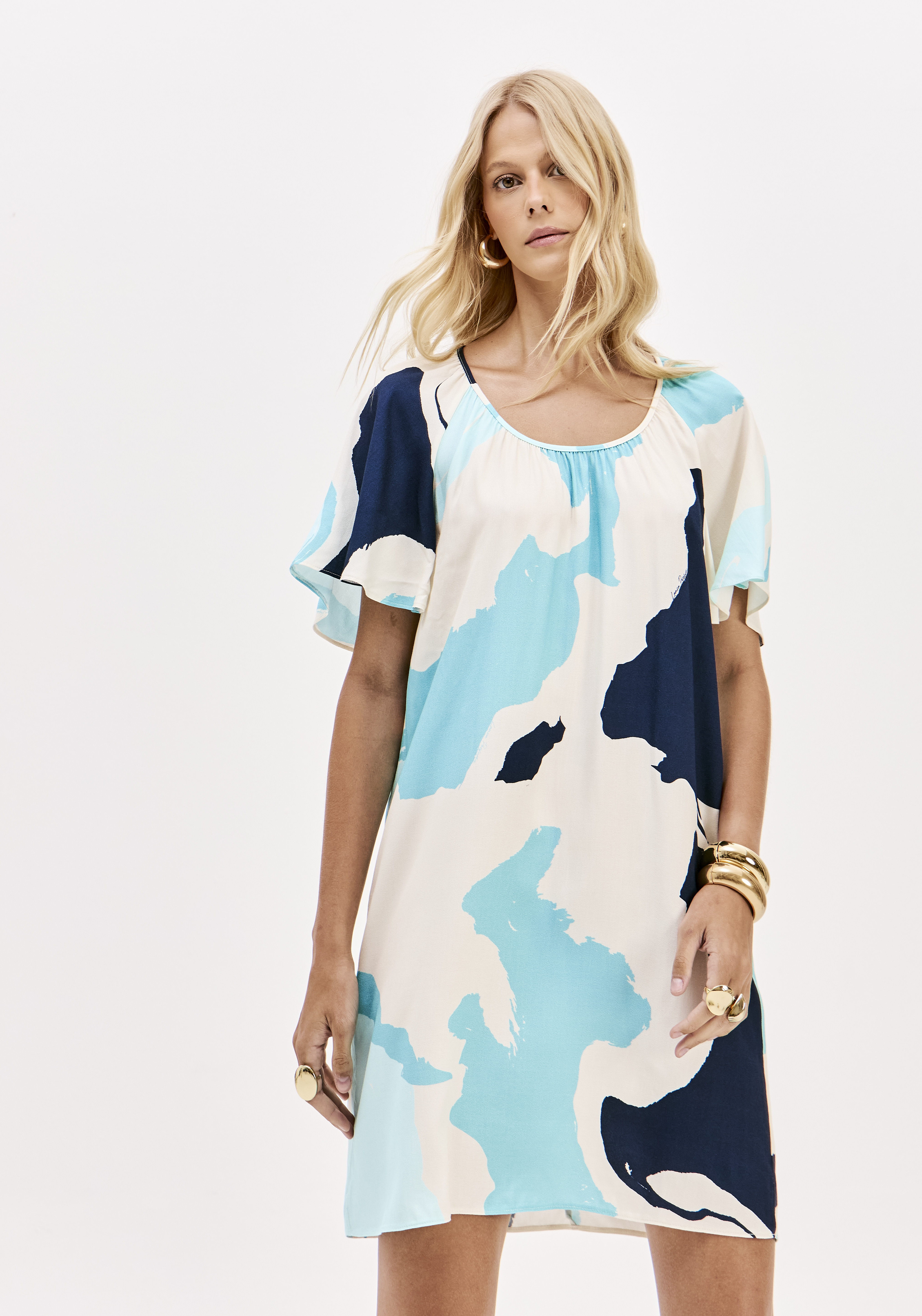 Vestido Curto MARINE COAST Azul - Lança Perfume 4