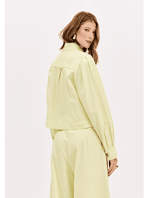 Blusa / Casaco com Botões Amarelo - Lança Perfume 