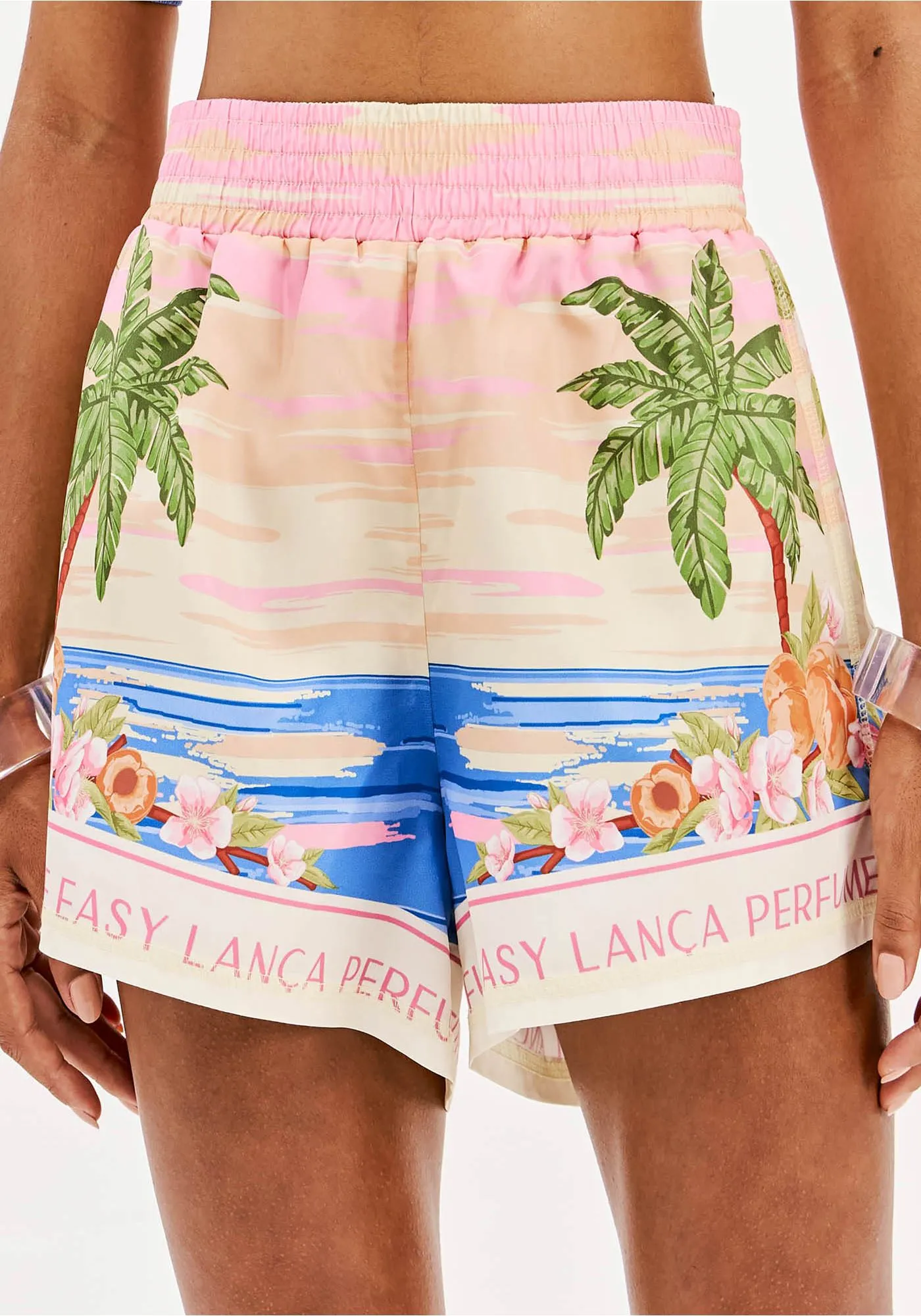 Calções FRESH SUNSET Rosa Multi - Lança Perfume Easy 1