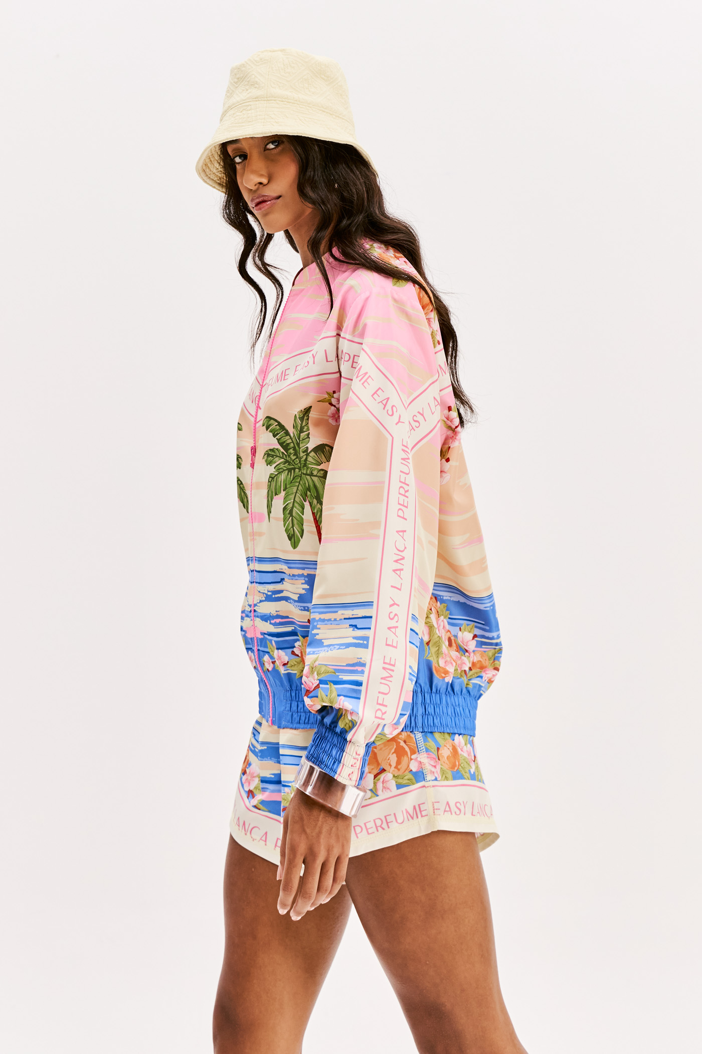 Casaco Extra Leve FRESH SUNSET Rosa Multi - Lança Perfume  6