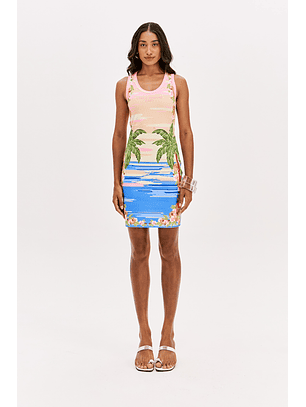 Vestido Justo FRESH SUNSET Multi - Lança Perfume 