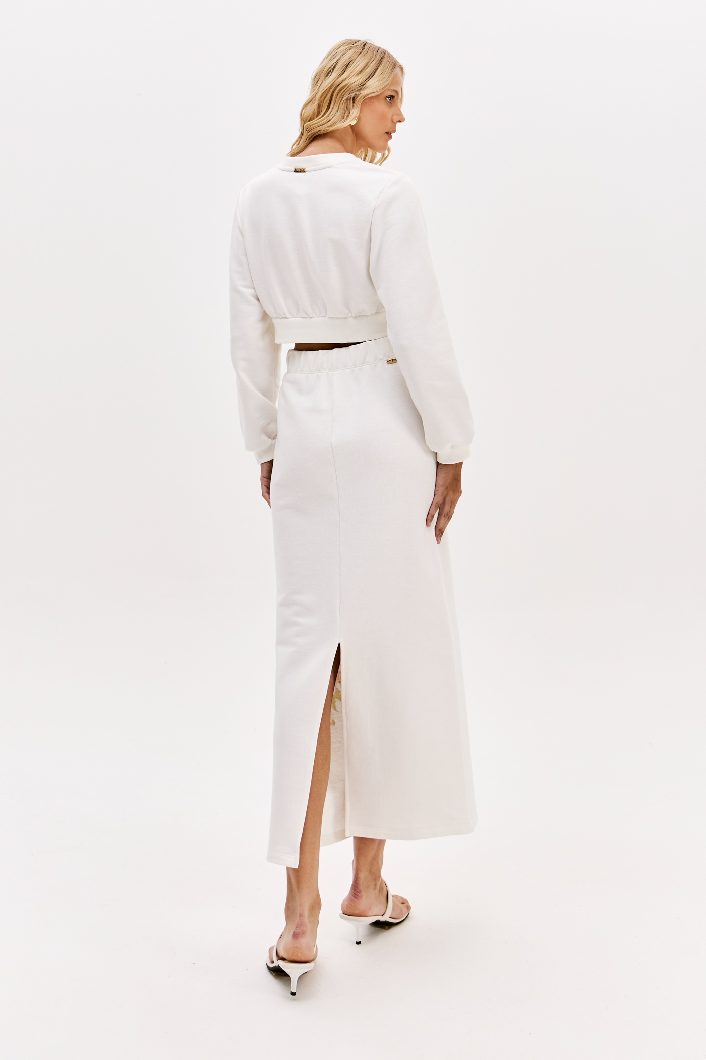 Saia Comprida Palmeiras Branco - Lança Perfume  3