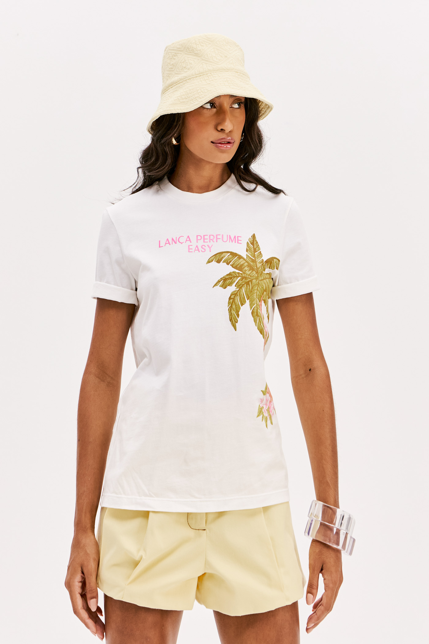 T-shirt Palmeiras Branco - Lança Perfume  1