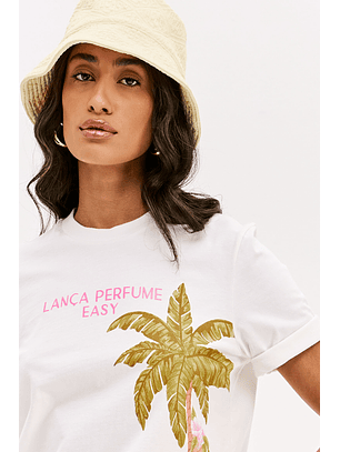 T-shirt Palmeiras Branco - Lança Perfume 