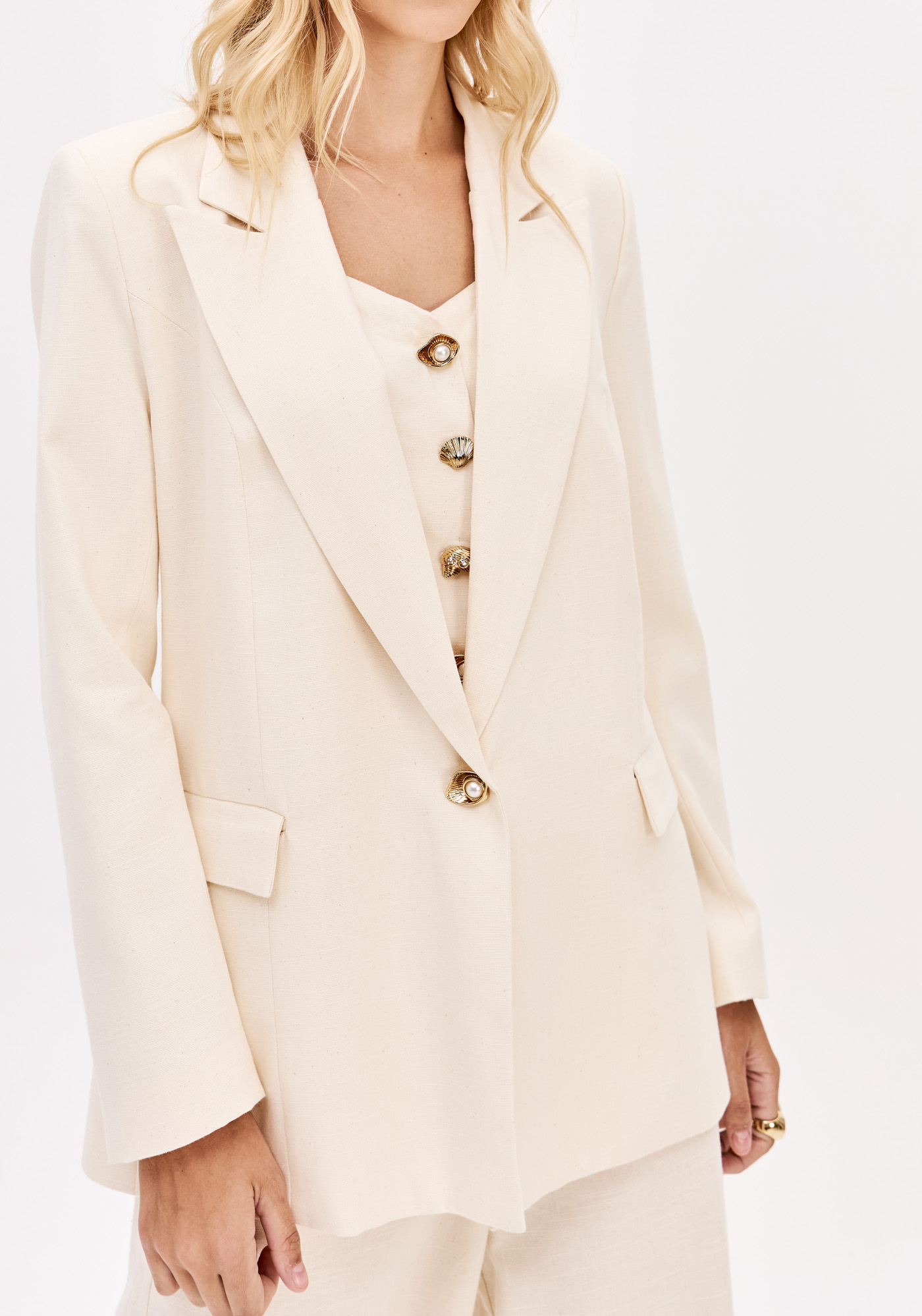 Blazer Oversize em Cru - Lança Perfume 4