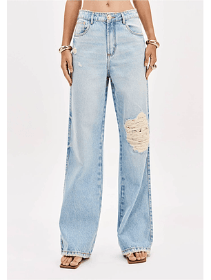 Calças Perna Direita Ganga Clara - Lança Perfume