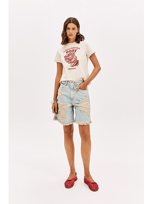 Calções Compridos Ganga Clara - Lança Perfume