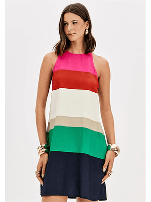 Vestido Curto SUNRESE STRIPES - Lança Perfume - COPIE