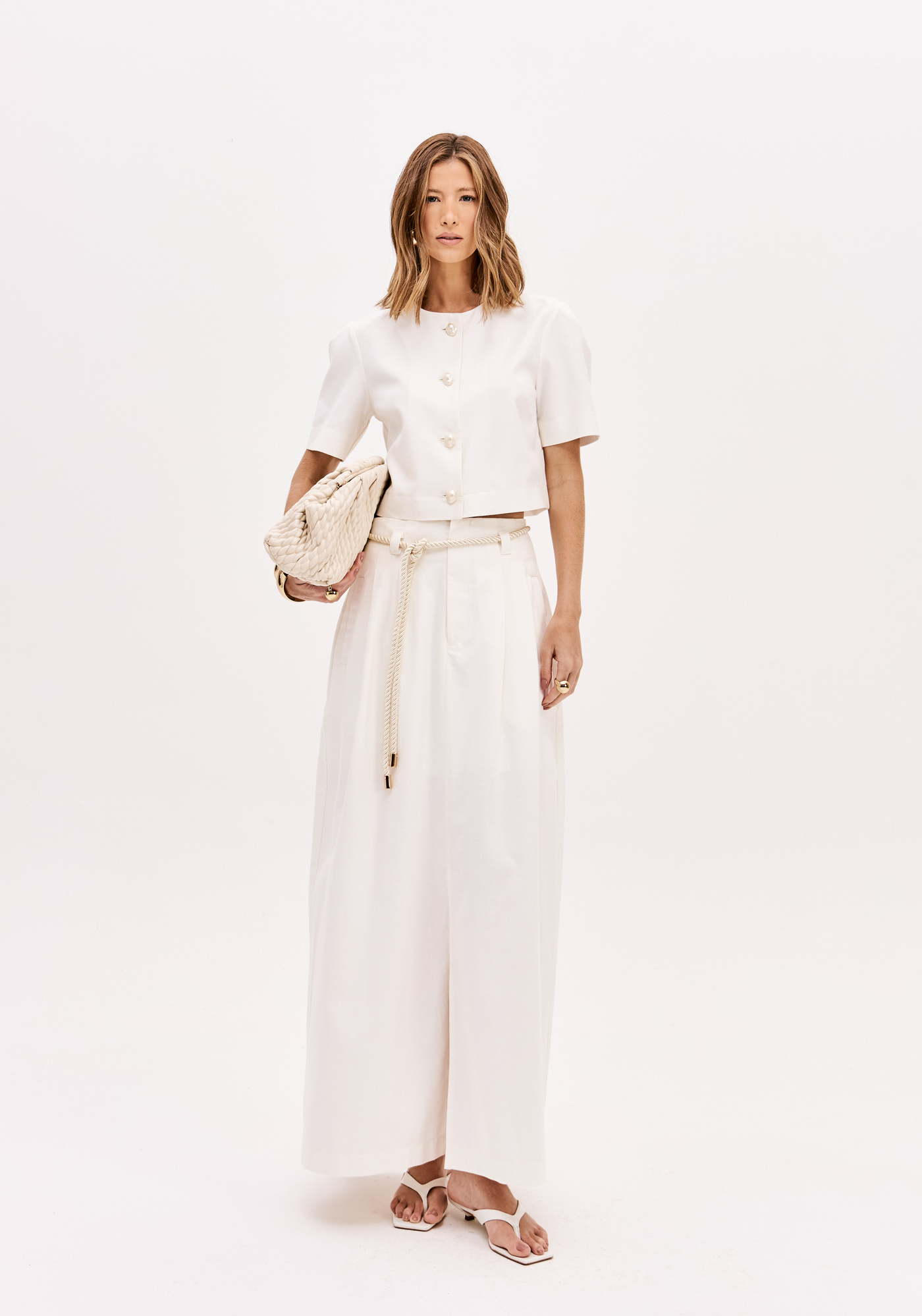 Blusa Manga Curta Branco - Lança Perfume 4