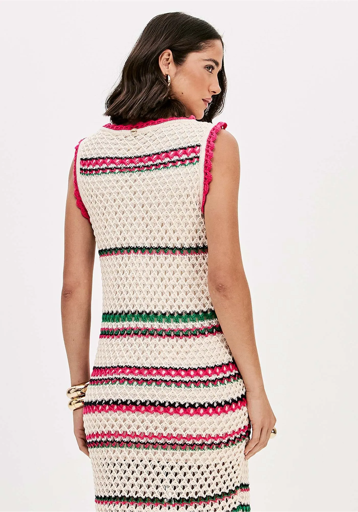 Vestido Comprido em Tricô Multi - Lança Perfume 6