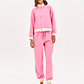 Calças Desportivas com Punho Rosa - Lança Perfume - Thumbnail 2