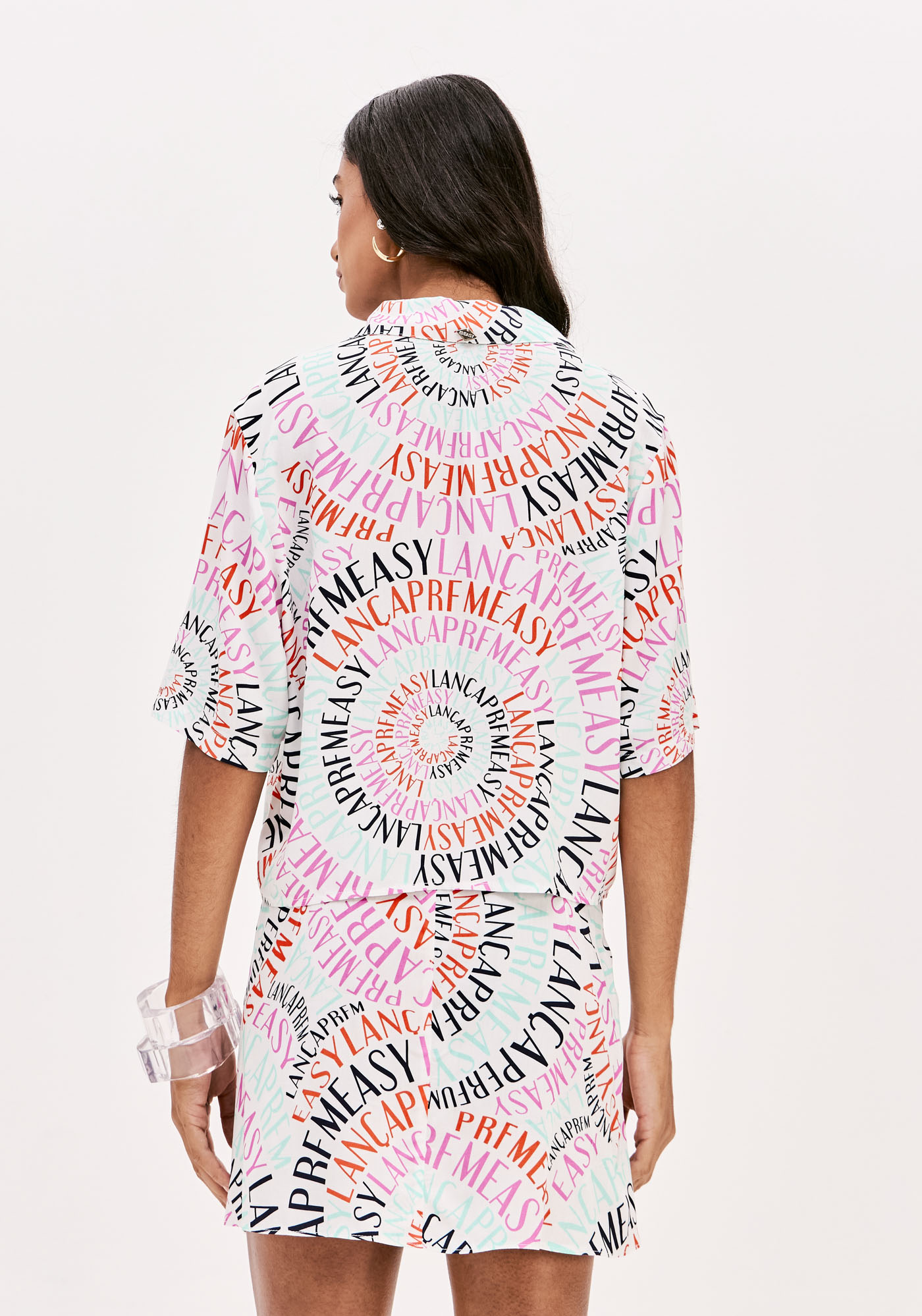 Camisa FRACTAL NAME Branco Multi -  Lança Perfume  4