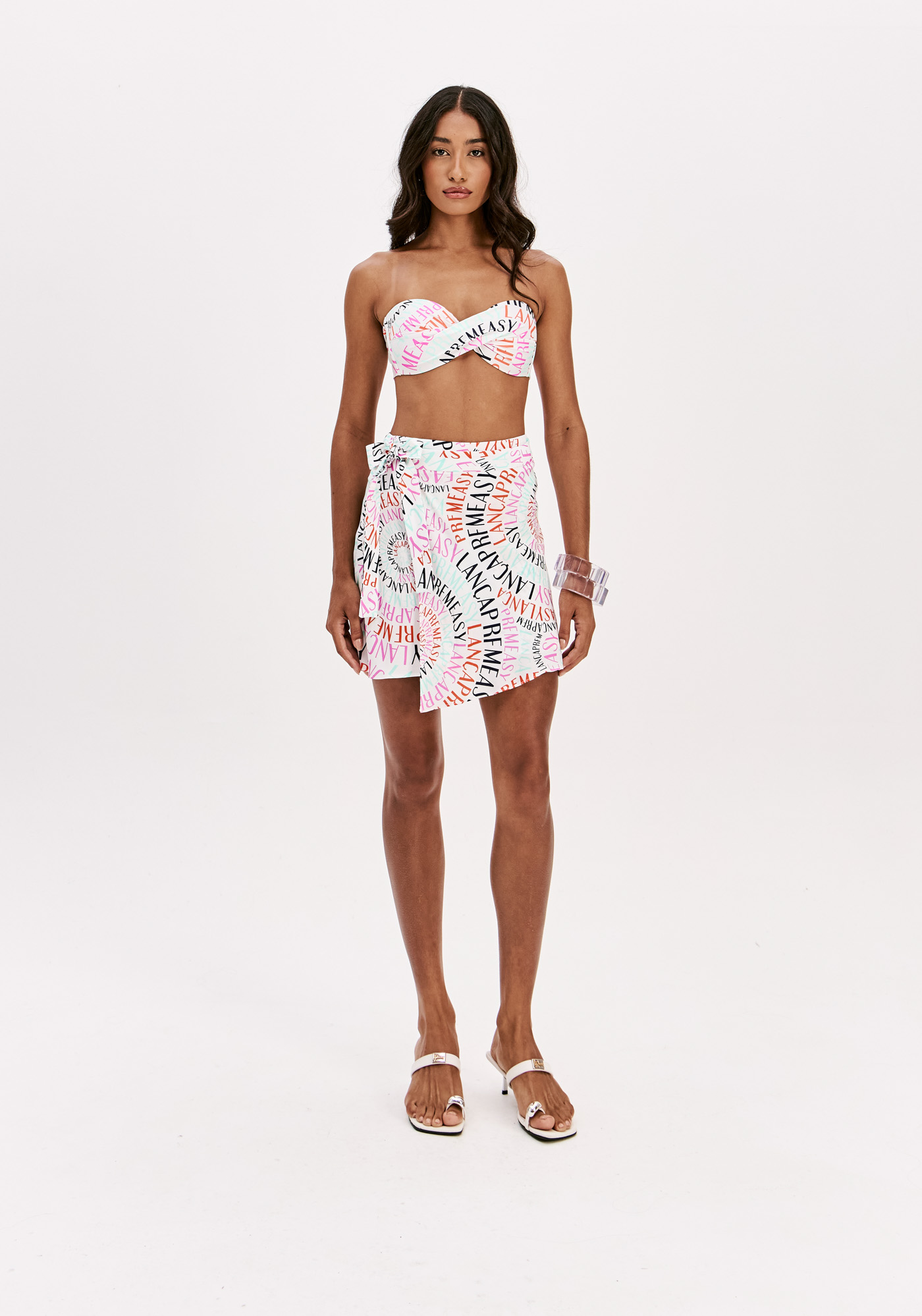 Saia FRACTAL NAME Branco Multi - Lança Perfume 2