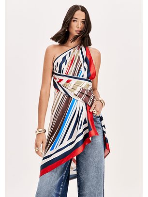 Lenço Pareo MEDITERRANEAN STRIPES Multi - Lança Perfume 