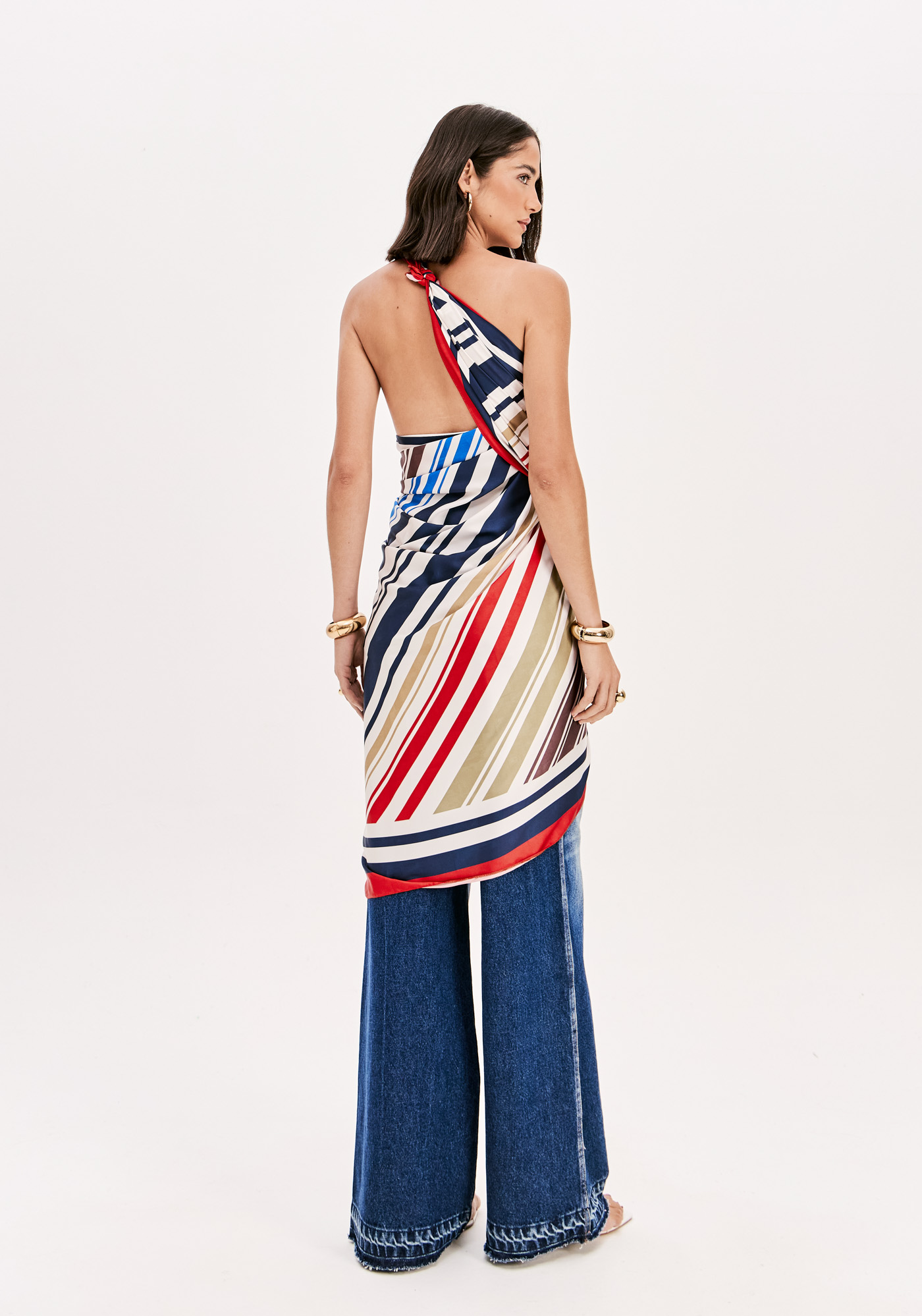 Lenço Pareo MEDITERRANEAN STRIPES Multi - Lança Perfume  4