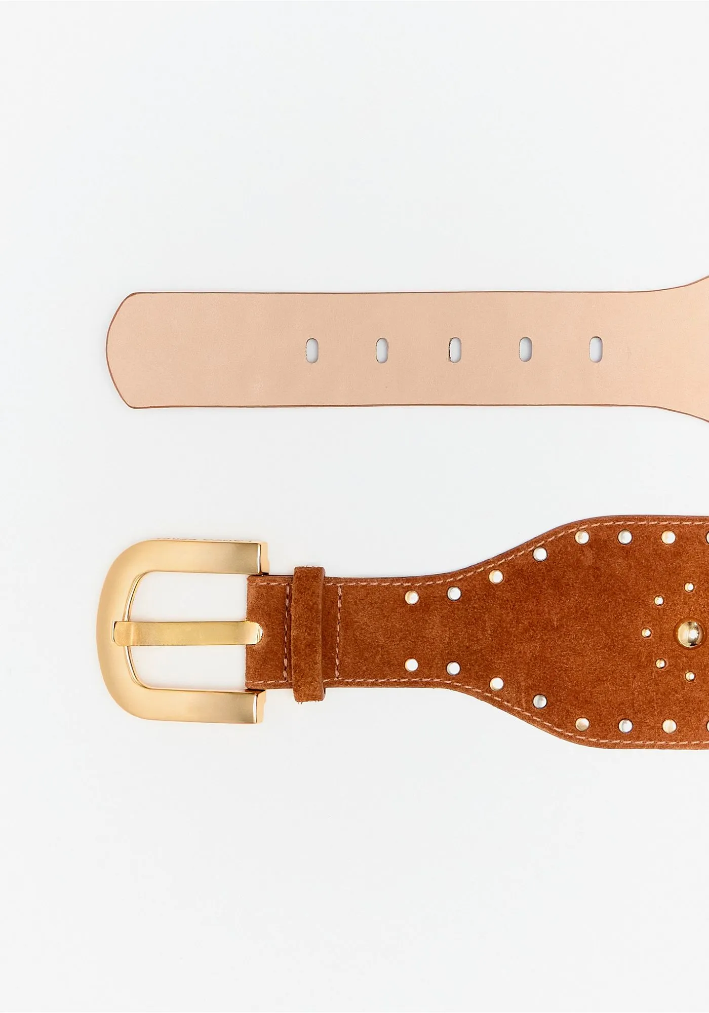 Cinto Largo Camurça Camel - Lança Perfume  3