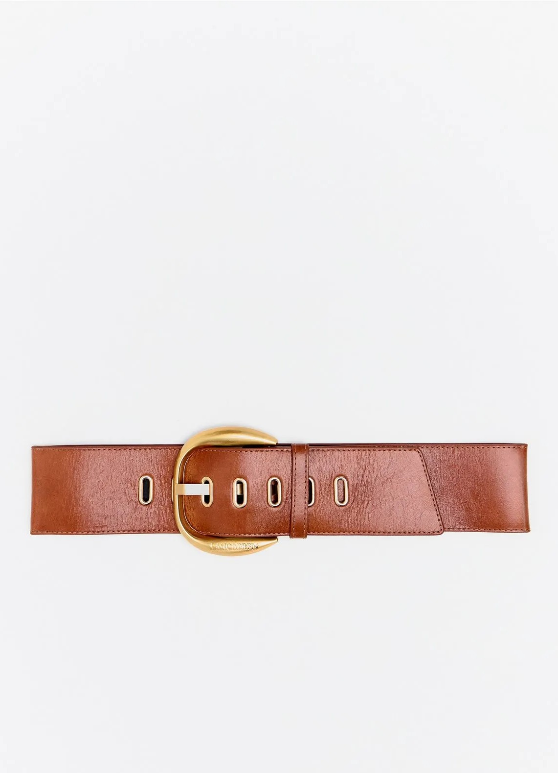 Cinto Fivela Dourada Largo Camel - Lança Perfume  1