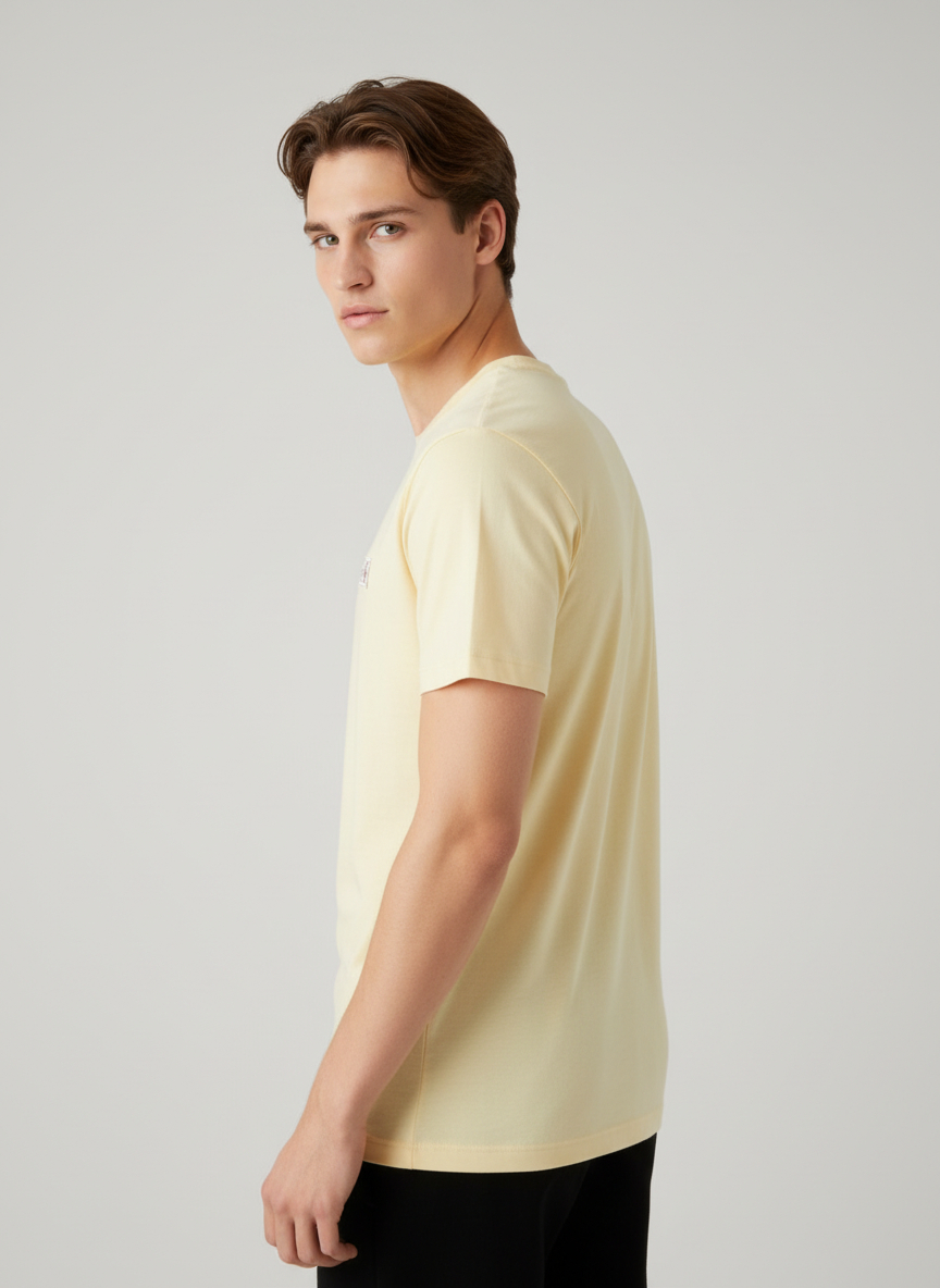 T-shirt Badge 30S Amarelo Pastel - Calvin Klein  2