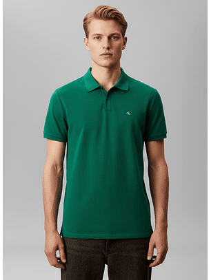 Polo Clássico Pique Verde - Calvin Klein 