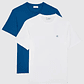 Pack 2 T-shirts Badge Azul + Branco - Calvin Klein - thumbnail 1