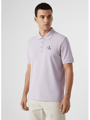 Polo Casual Pique Lilás - Calvin Klein 