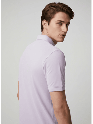Polo Casual Pique Lilás - Calvin Klein 