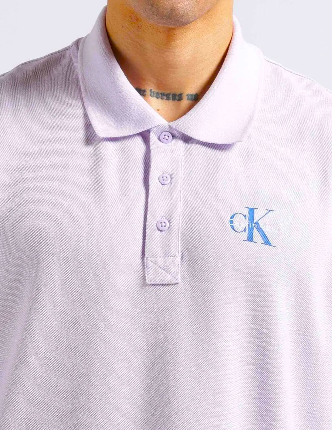 Polo Casual Pique Lilás - Calvin Klein  3