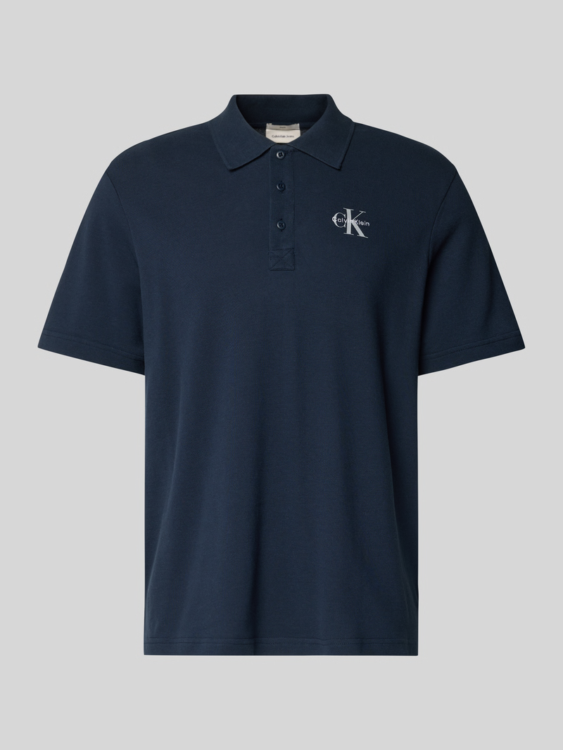 Polo Casual Pique Azul Escuro - Calvin Klein  5