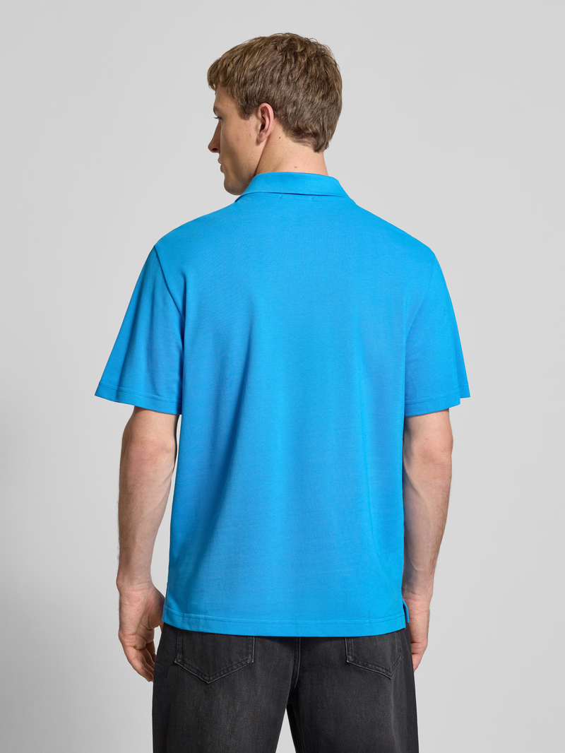 Polo Casual Pique Azul Forte - Calvin Klein  2