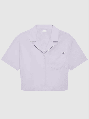 Camisa de Manga Curta Lilás - Calvin Klein 