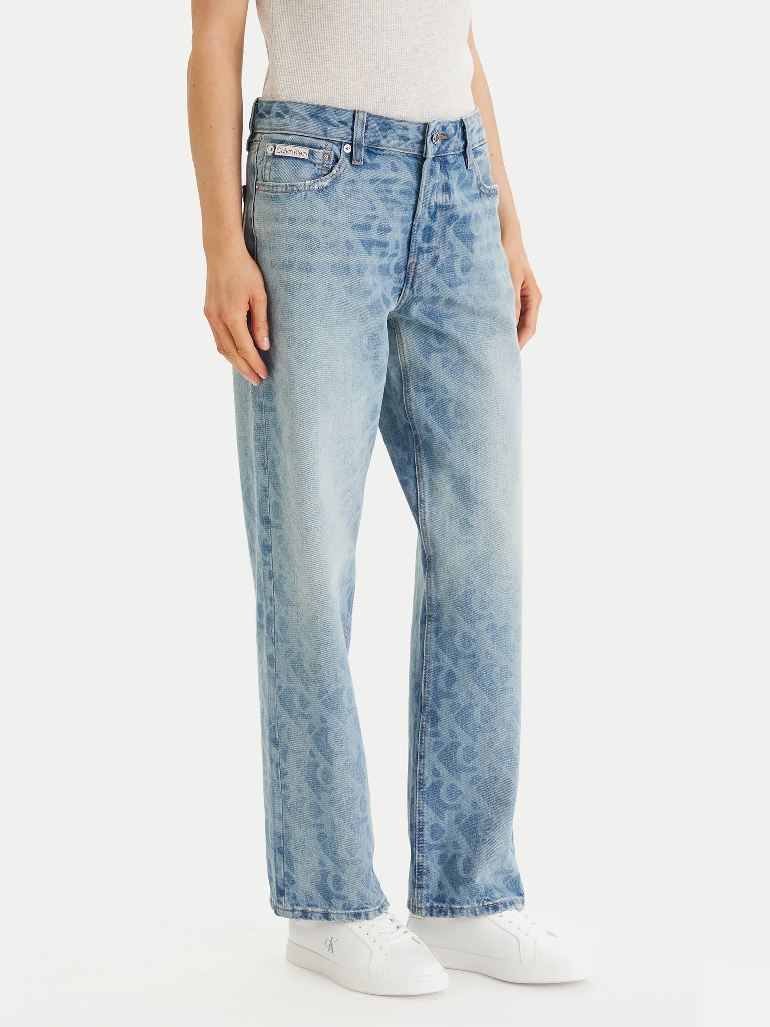 Calças com Logo em Ganga - Calvin Klein 1