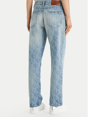 Calças com Logo em Ganga - Calvin Klein