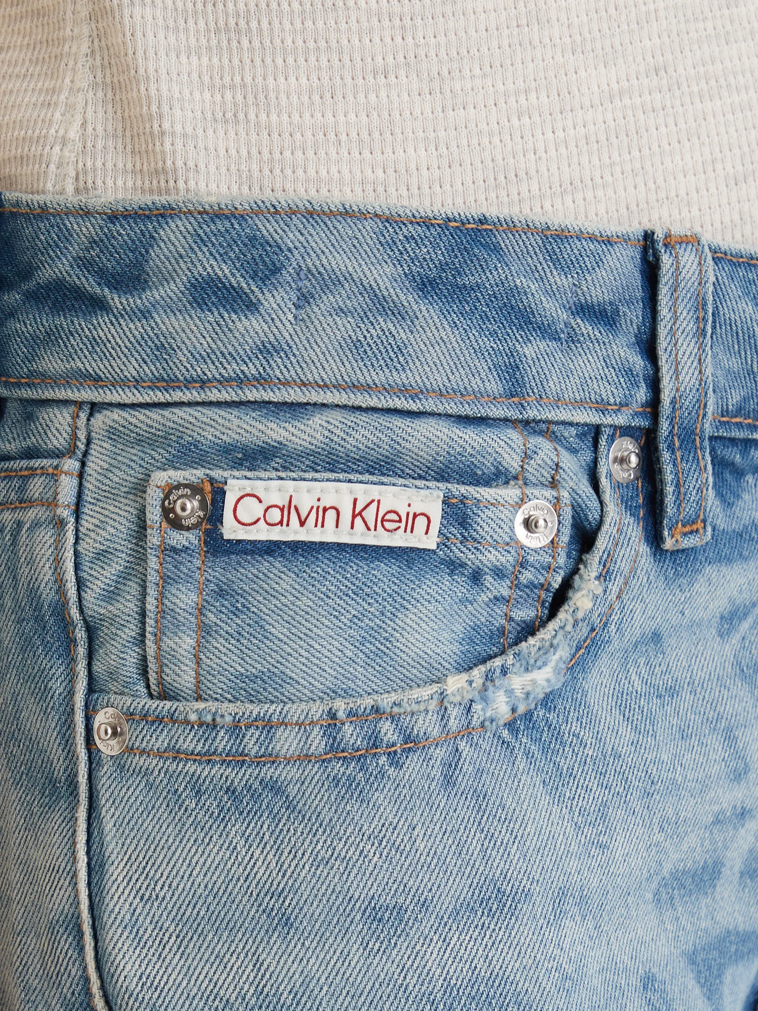 Calças com Logo em Ganga - Calvin Klein 4