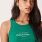 Top de Cavas Canelado New York Verde - Calvin Klein - Thumbnail 2