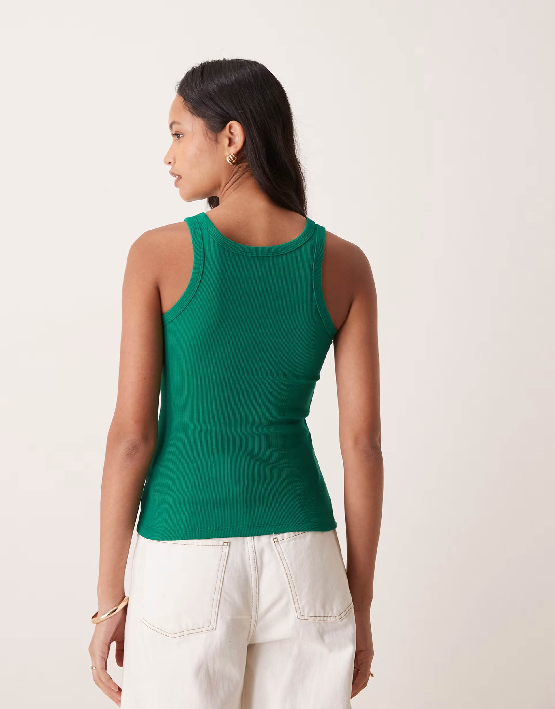 Top de Cavas Canelado New York Verde - Calvin Klein 3