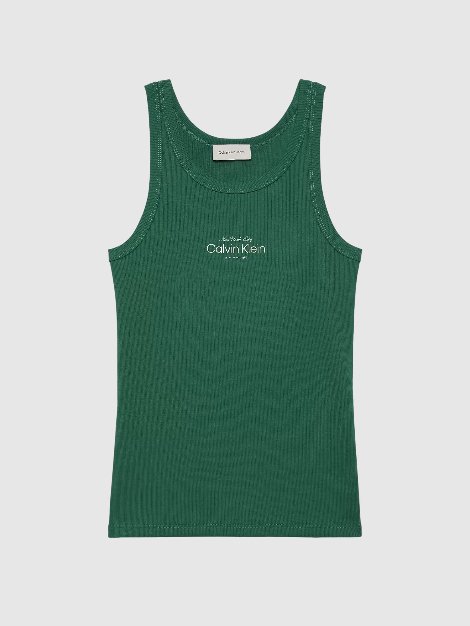 Top de Cavas Canelado New York Verde - Calvin Klein 5