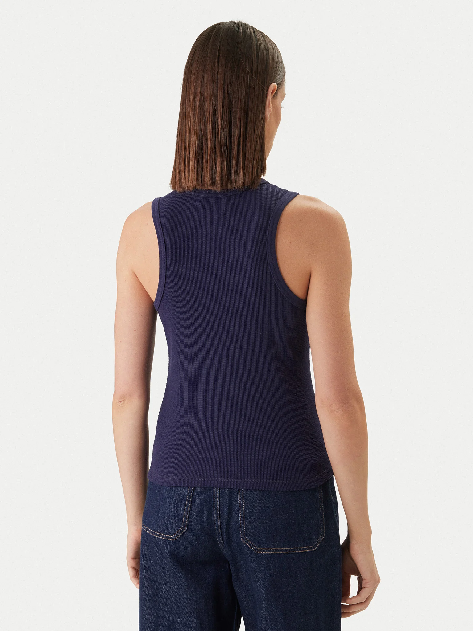 Top de Cavas WAFFLE Azul Escuro - Calvin Klein  5