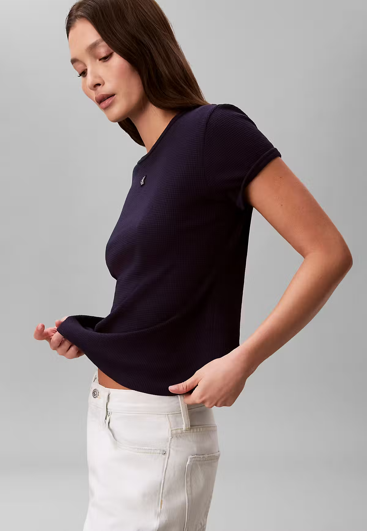 T-shirt WAFFLE Azul Escuro - Calvin Klein 5