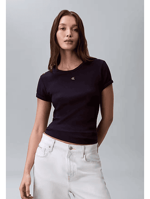 T-shirt WAFFLE Azul Escuro - Calvin Klein