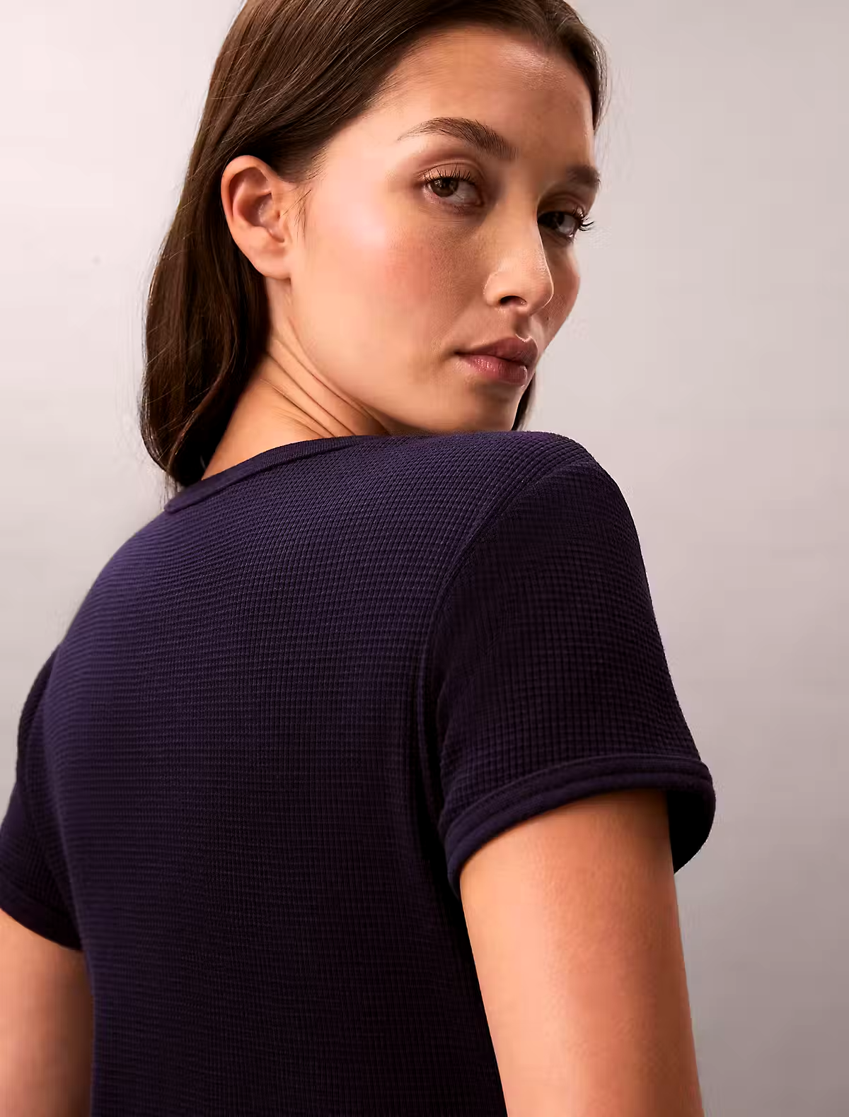 T-shirt WAFFLE Azul Escuro - Calvin Klein 4