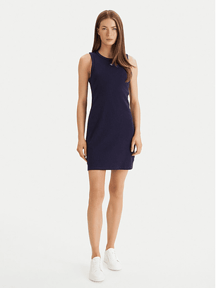Vestido de Cavas WAFFLE Azul Escuro - Calvin Klein 