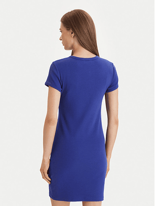 Vestido Justo Manga Curta Roxo - Calvin Klein 