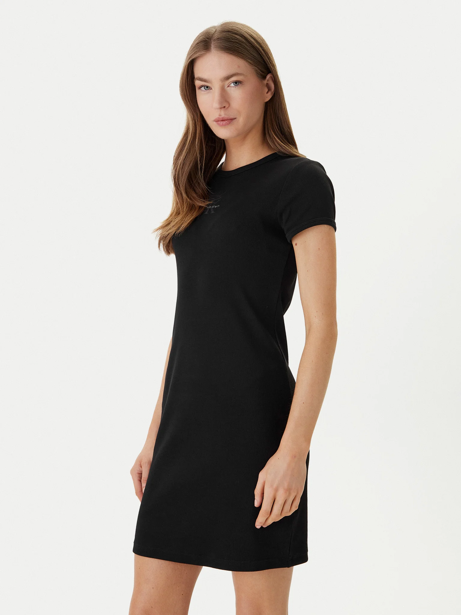 Vestido Justo Manga Curta Preto - Calvin Klein 1