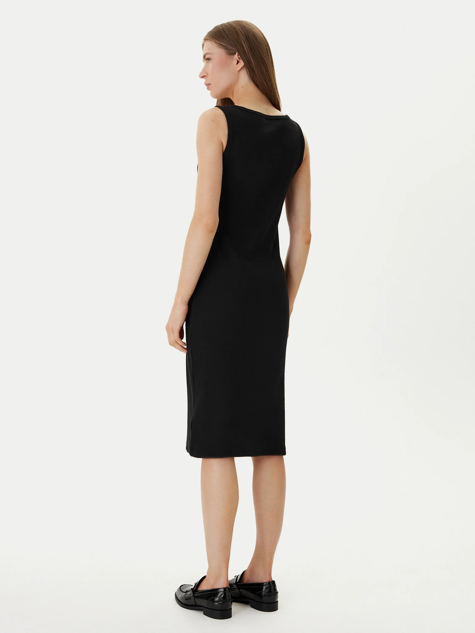 Vestido de Cavas Canelado Preto - Calvin Klein  3