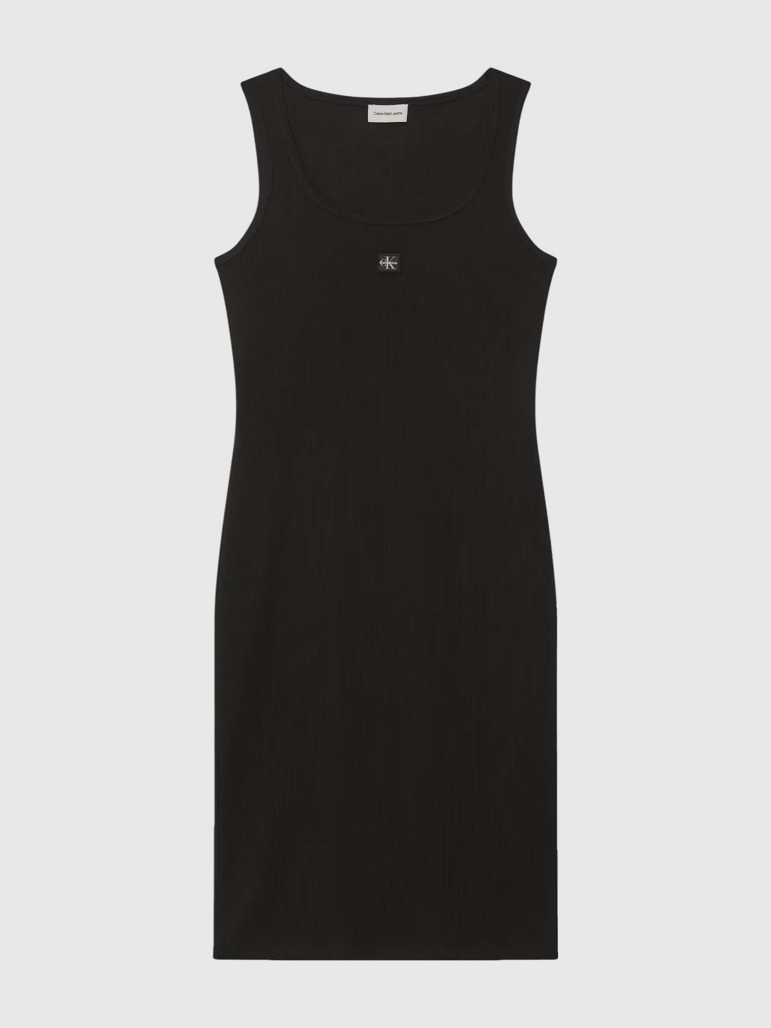 Vestido de Cavas Canelado Preto - Calvin Klein  6
