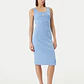 Vestido de Cavas Canelado Azul - Calvin Klein  - Thumbnail 1