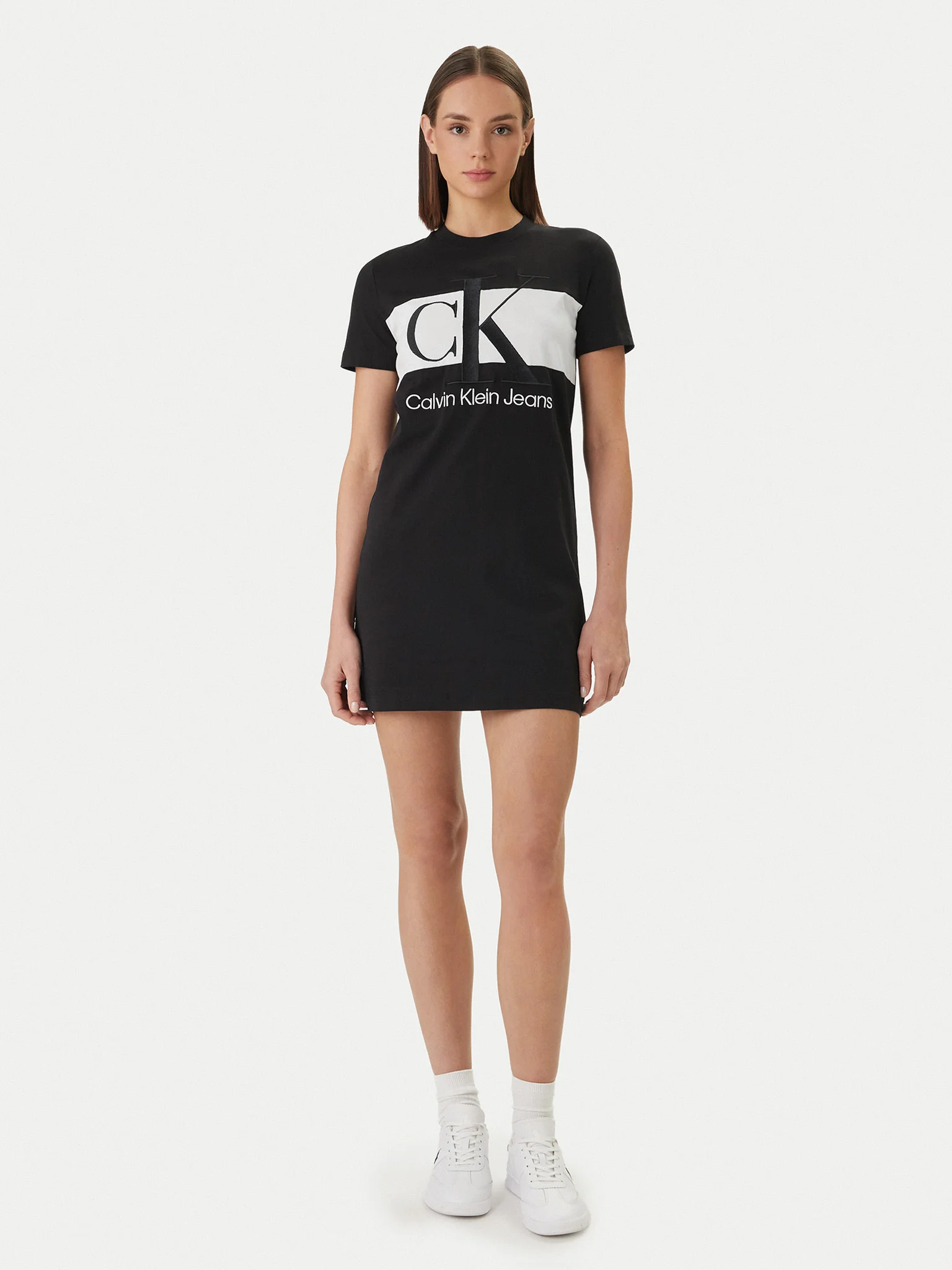 Vestido T-shirt Preto - Calvin Klein 2