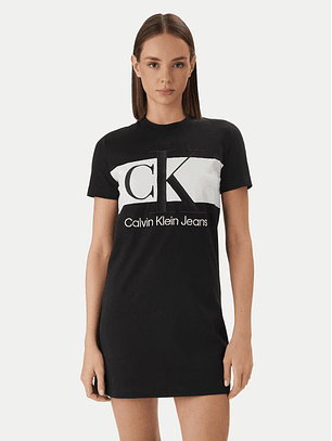 Vestido T-shirt Preto - Calvin Klein